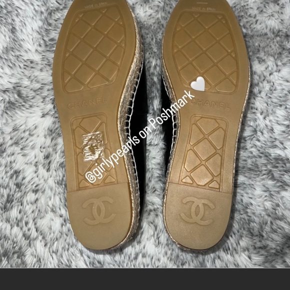 Chanel Espadrilles Lambskin Black NEW Size US 7 / Eu 37 - Picture 16 of 16